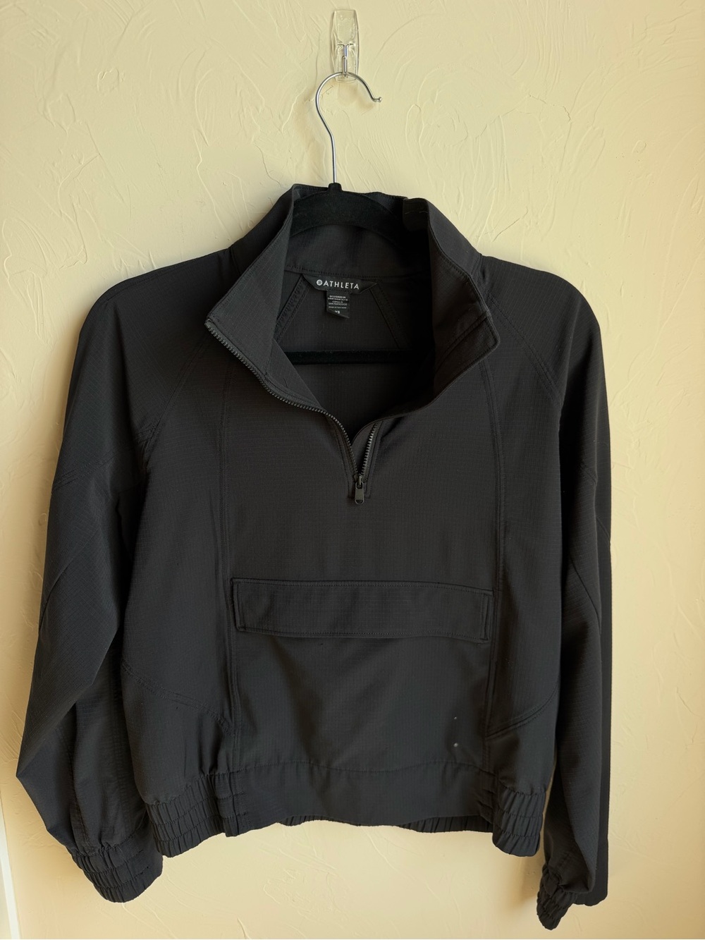 Athleta Black Women's Half-Zip Pullover Jacket